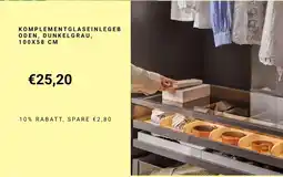 IKEA Komplementglaseinlegeb oden, dunkelgrau Angebot