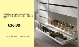 IKEA Komplementschuhregal, ausziehbar, weiss, Angebot