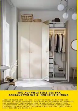 IKEA -10% auf viele teile des pax schranksystems & inneneinrichtung Angebot