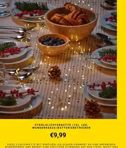 IKEA Strålalichterkette (10), led, wunderkerze/batteriebetrieben Angebot