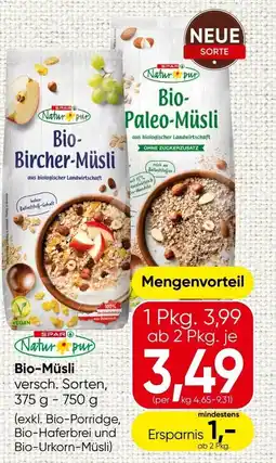 Spar Bio Müsli Angebot