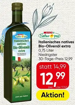 Spar Italienisches natives bio-olivenöl extra Angebot