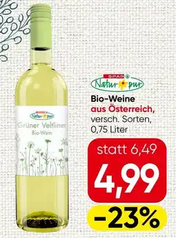 Spar Bio-weine aus österreich Angebot