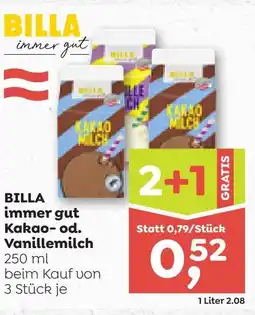 ADEG Billa immer gut kakao od. vanillemilch Angebot