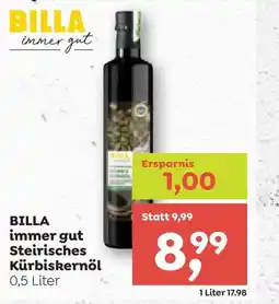 ADEG Billa immer gut steirisches kürbiskernöl Angebot