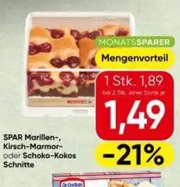 Spar SPAR Marillen, Kirsch Marmor oder Schoko Kokos Schnitte Angebot