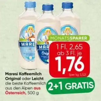 Maresi Kaffeemilch Original oder Leicht