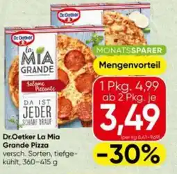 Spar Dr.Oetker La Mia Grande Pizza Angebot
