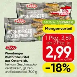 Spar Wernberger Rostbratwurstel aus Österreich, Angebot