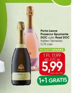 Spar Porta Leone Prosecco Spumante DOC oder Rosé DOC Angebot