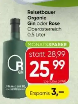 Spar Reisetbauer Organic Gin oder Rose Angebot