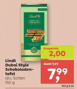 ADEG Lindt Dubai Style Schokoladen tafel Angebot