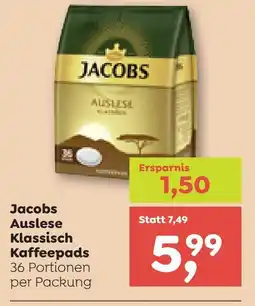ADEG Jacobs Auslese Klassisch Kaffeepads Angebot
