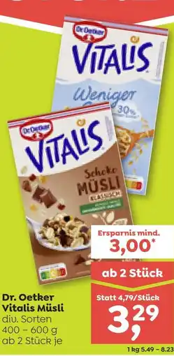 ADEG Dr. Oetker Vitalis Müsli Angebot