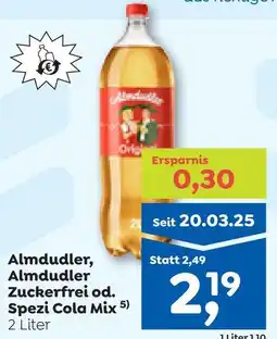ADEG Almdudler, Almdudler Zuckerfrei od. Spezi Cola Mix Angebot