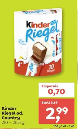 ADEG Kinder Riegel od. Country Angebot