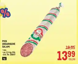 Metro Pick ungarische salami Angebot