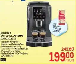 Metro Delonghi kaffeevollautomat Angebot