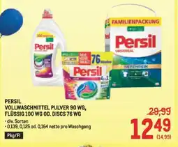 Metro Persil Angebot