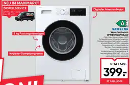 Maximarkt SAMSUNG Waschautomat WW80FG3M05AW Angebot