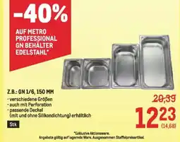 Metro Gn behälter edelstahl Angebot