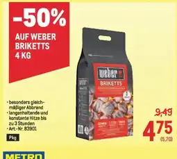 Metro Weber briketts Angebot