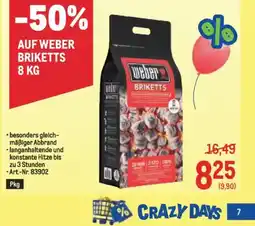 Metro Weber briketts Angebot