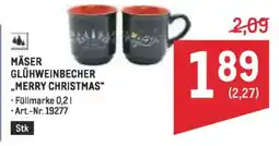Metro Mäser glühweinbecher Angebot