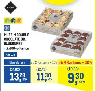 Muffin double choclate od. blueberry