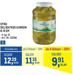 Metro Efko delikatess gurken Angebot