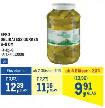 Metro Efko delikatess gurken Angebot