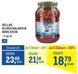Metro Hellas oliven kalamata ohne stein Angebot