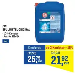 Metro Pril spülmittel original Angebot