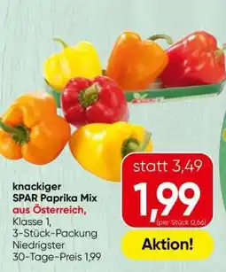Spar knackiger SPAR Paprika Mix Angebot