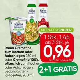 Spar Rama Cremefine zum Kochen oder Aufschlagen Angebot