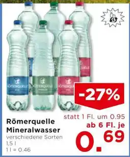 Unimarkt Roemerquelle Mineralwasser Angebot