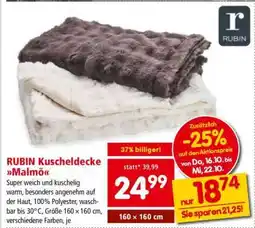 Interspar RUBIN Kuscheldecke Malmö Angebot