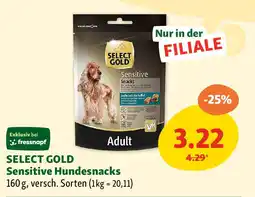 Fressnapf Select gold sensitive hundesnacks Angebot