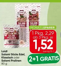 Spar Loidl Edel Salami Sticks Angebot