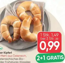 SPAR Gourmet Spar Natur pur Bio-Wiener Kipferl Angebot