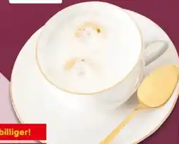 Interspar Cappuccino Set mit Goldrand Angebot