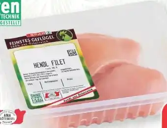 SPAR Gourmet Spar Feinstes Geflügel Hendlfilet Angebot