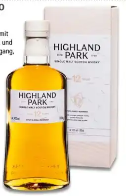 Interspar Highland Park 12 Y Single Malt Whisky Angebot