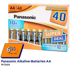 Action Panasonic Alkaline Batterien AA Angebot