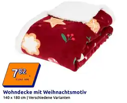Action Wohndecke mit Weihnachtsmotiv Angebot