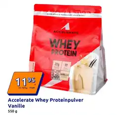 Action Accelerate Whey Proteinpulver Vanille Angebot