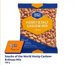 Action Snacks of the World Honig Cashew Erdnuss Mix Angebot