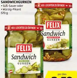 Hofer Felix Sandwichgurken Angebot