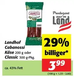 Nah&Frisch Landhof cabanossi käse Angebot