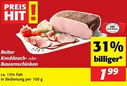 Nah&Frisch Reiter knoblauch- oder bauernschinken Angebot